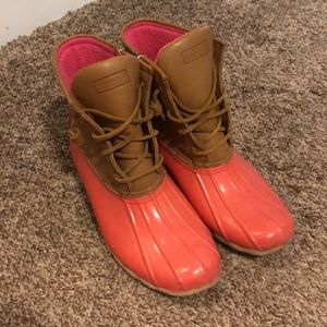 Sperry Coral Saltwater Duck Boots